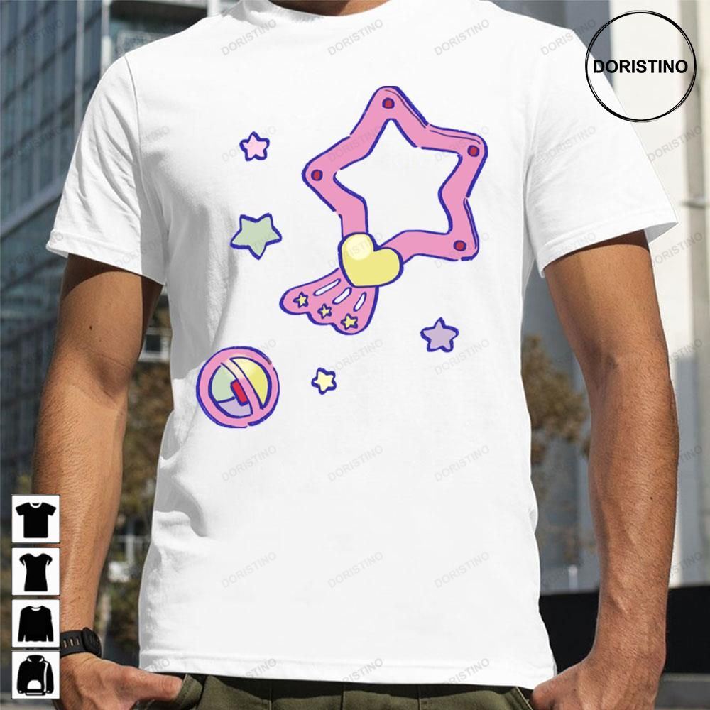 Pastel Pink Star Magic Wand And Compact Magical Angel Creamy Mami Limited Edition T-shirts